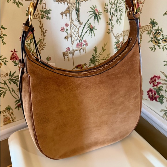 STAUD Pine Hobo Caramel Suede Shoulder Bag - Picture 6 of 7